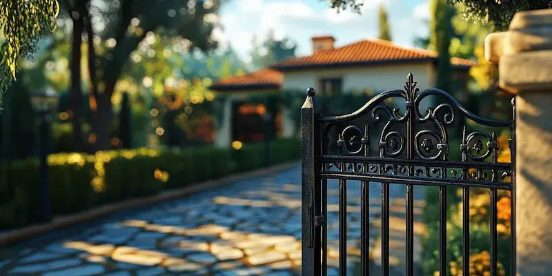 Moderne Zäune aus Polen